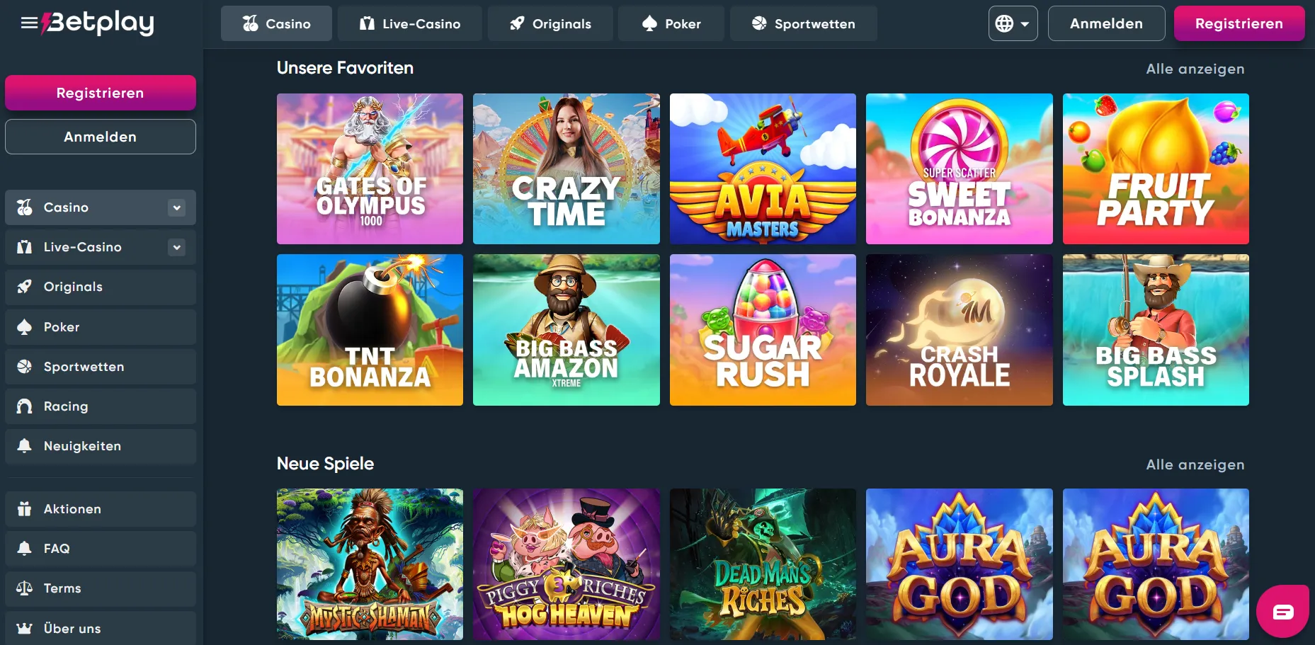 Beliebte Spiele im Best Crypto Casino  