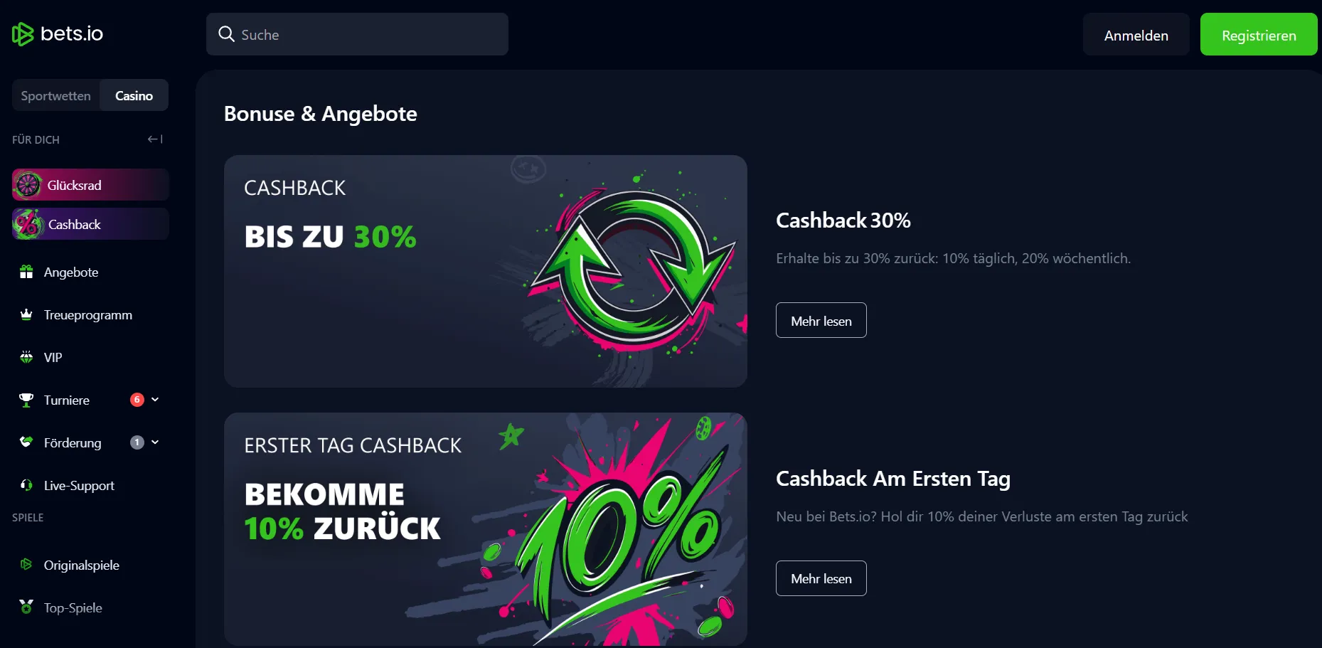 Crypto Casino Boni, Promotionen und Treueprogramme  